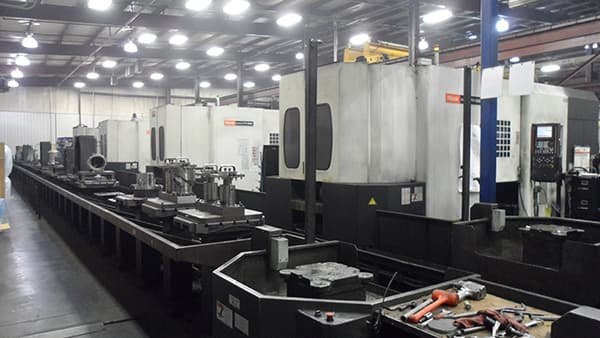 Mazak FMS pallet system on the shop floor